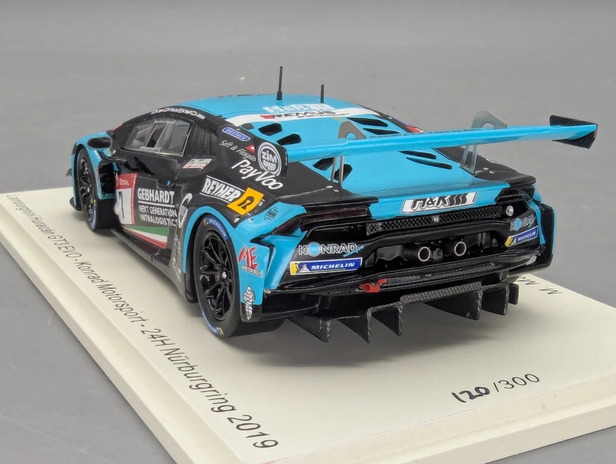Modellautos 1:43 Spark SG576 Lamborghini Huracan GT3 EVO 24h Nbrg 2019 #7 OVP