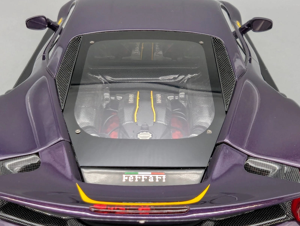 Modellautos 1:18 BBR Ferrari 488 Pista 2018 Violet Ltd 03/05 Stck in OVP