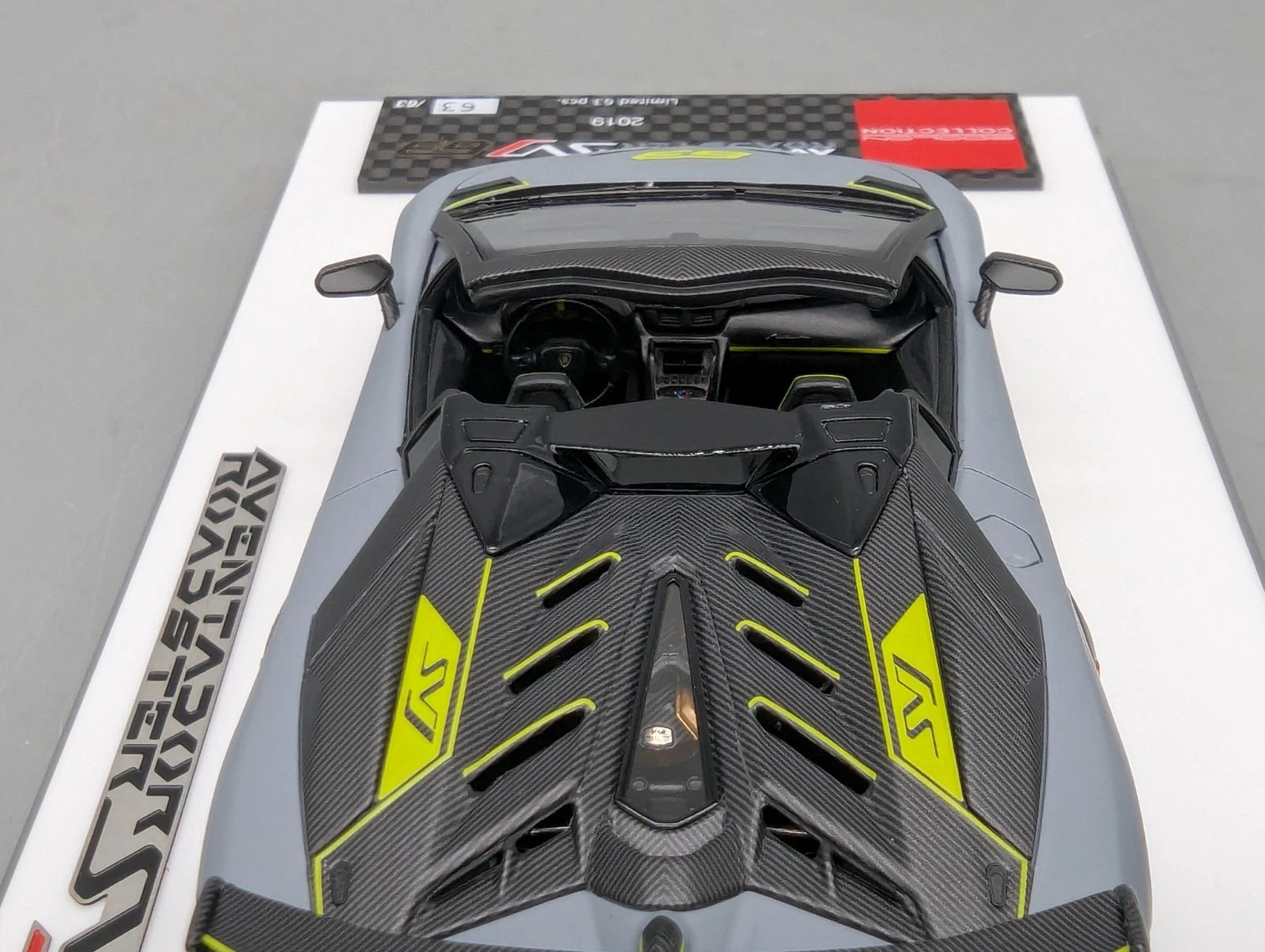 Eidolon Make Up 1:43 Lamborghini Aventador SVJ 63 Roadster 2019 Grigio 63/63 OVP