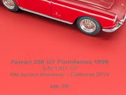 Modellautos 1:43 BBR Ferrari 250 GT Pininfarina 1959 S/N 1301GT Ltd 01/05 OVP
