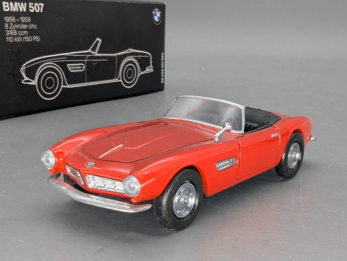 Modellautos 1:43 Minichamps Classic Line BMW 507 1956 Rot mit Dealer OVP