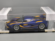 Modellautos 1:12 BBR Ferrari FXX-K Car #81 Blau Gelb Ltd 15/20 in Vitrine OVP