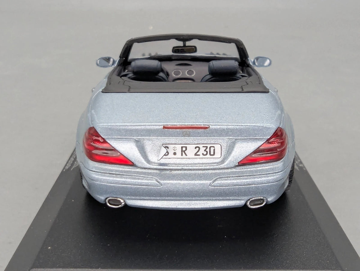 Modellautos 1:43 Minichamps Mercedes Benz SL Klasse Silberblau Met. Dealer OVP