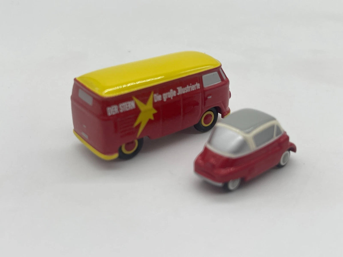 Modellautos 1:90 nicht 1:87 Schuco Piccolo-Set „Der Stern“ mit OVP