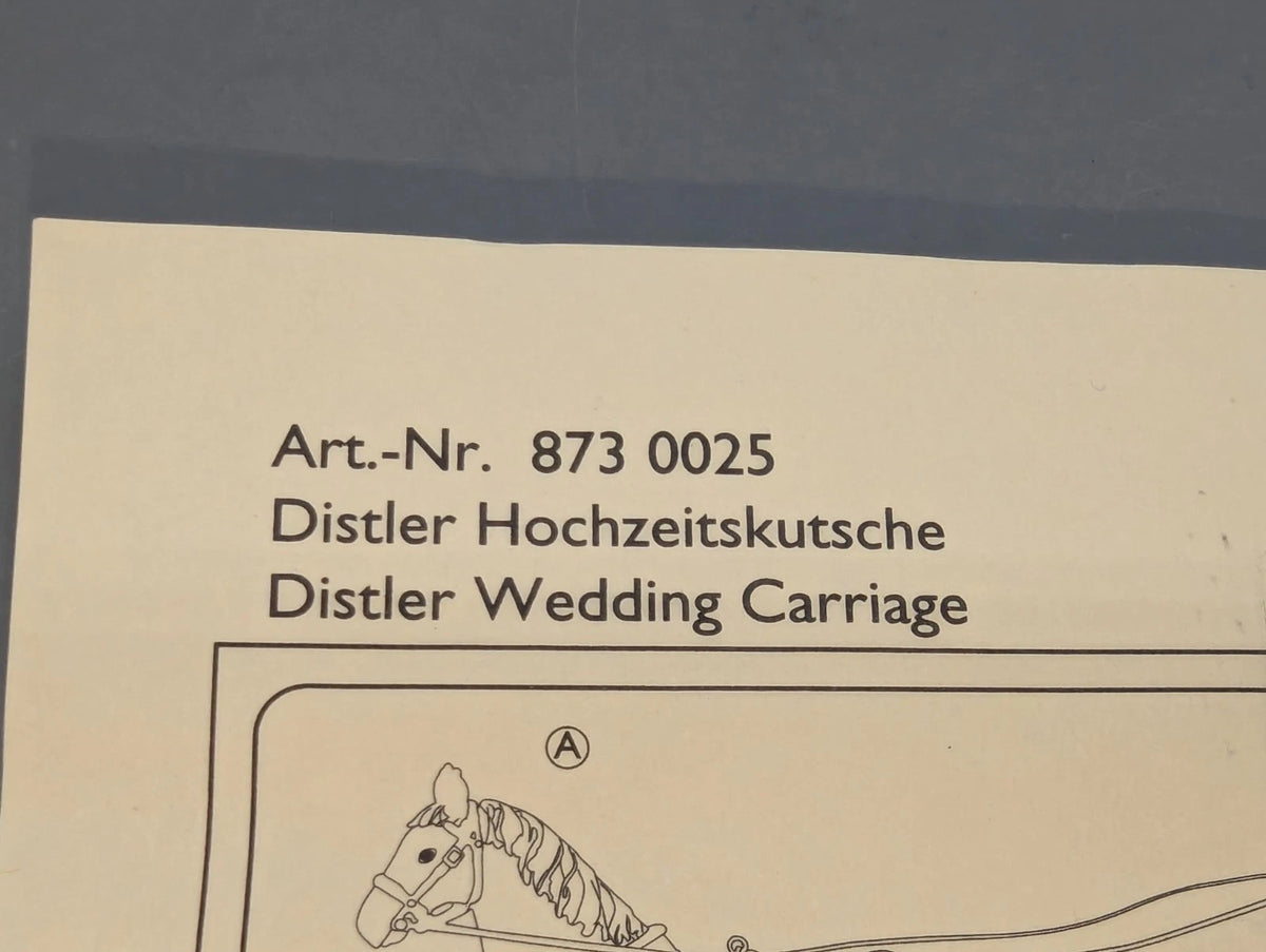 Zinnfiguren Set 1:24 Distler Schuco 873 0025 Hochzeitskutsche mit OVP
