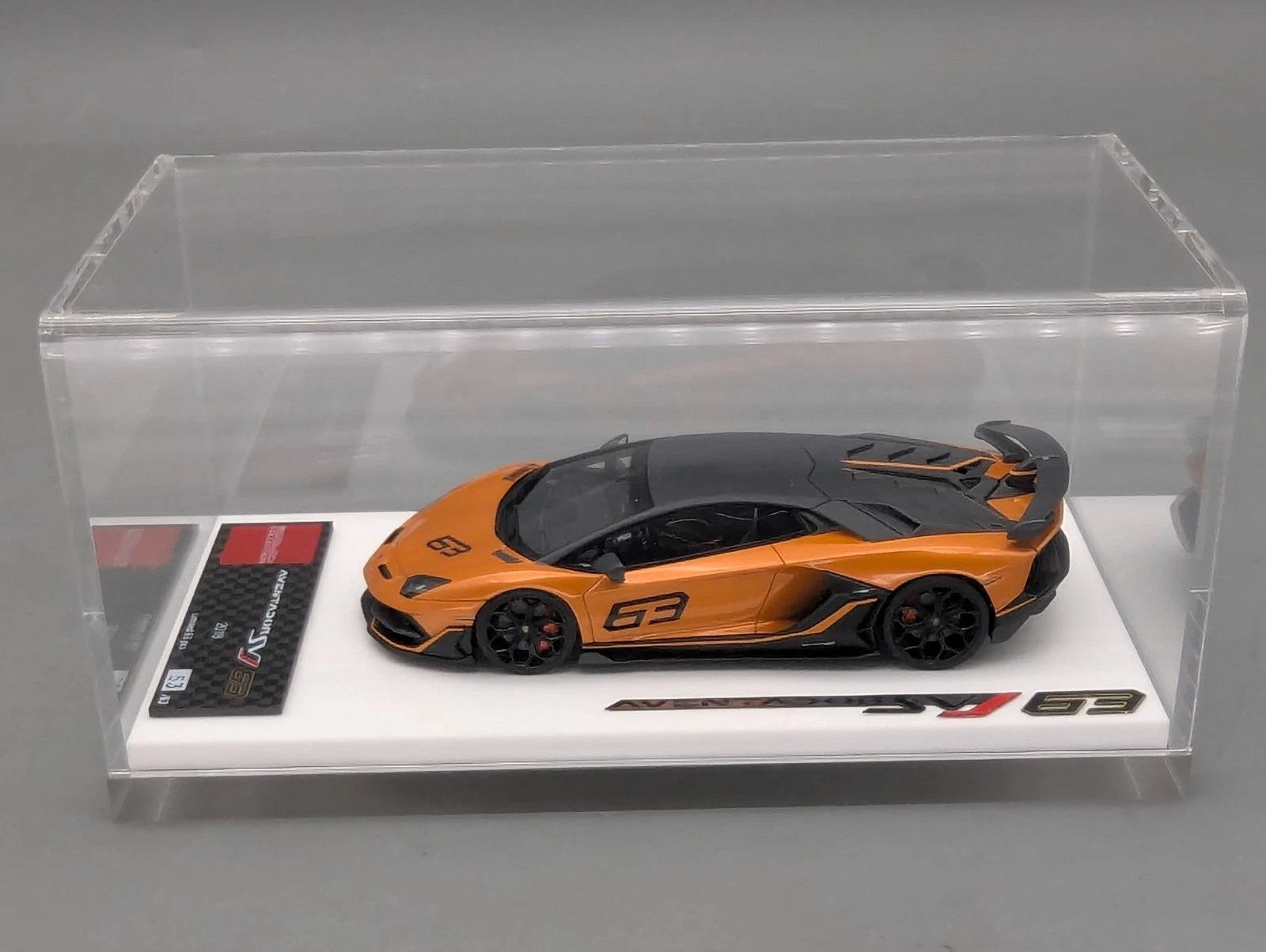 Eidolon Make Up 1:43 Lamborghini Aventador SVJ 63 2018 #63 Orange Ltd 53/63 OVP