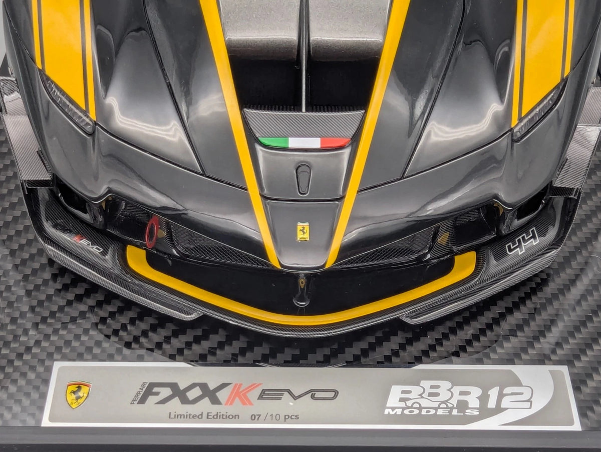 Modellautos 1:12 BBR Ferrari FXX-K EVO Nero Stellato Car #44 Ltd 07/10 OVP