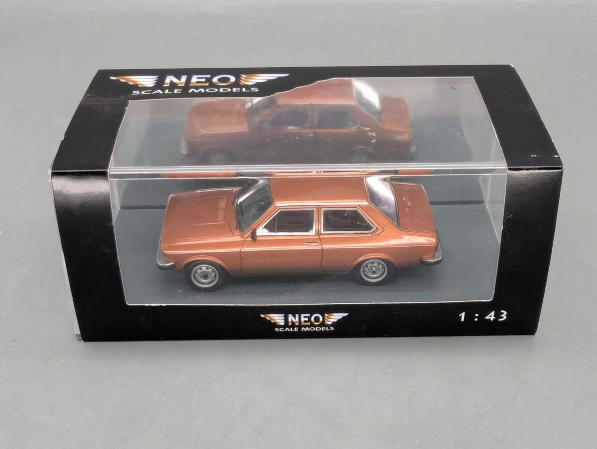 Modellautos 1:43 Neo Scale Models Volkswagen VW Derby GLS Kupfer Met. mit OVP