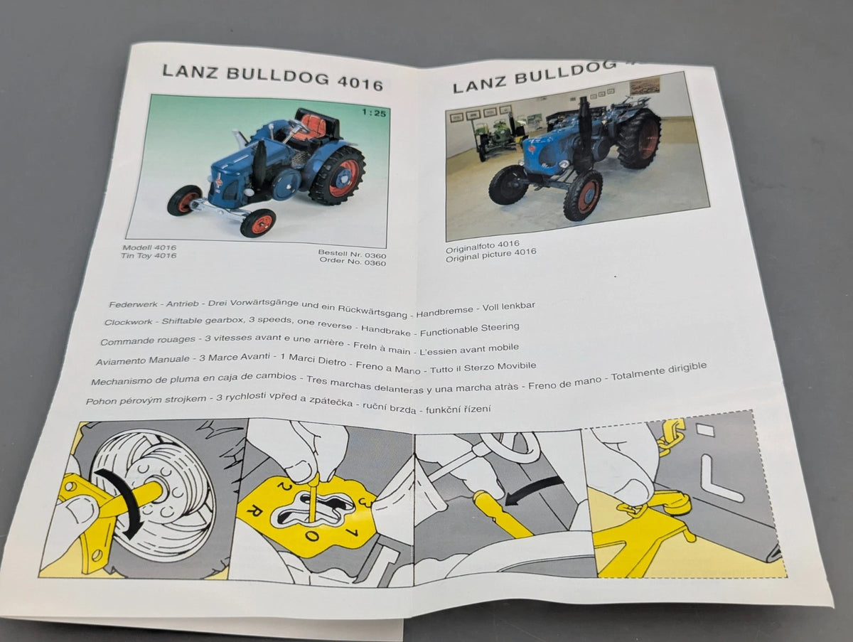 Traktor Modell 1:25 Kovap Lanz Bulldog 4016 Blech mit Uhrwerkantrieb mit OVP
