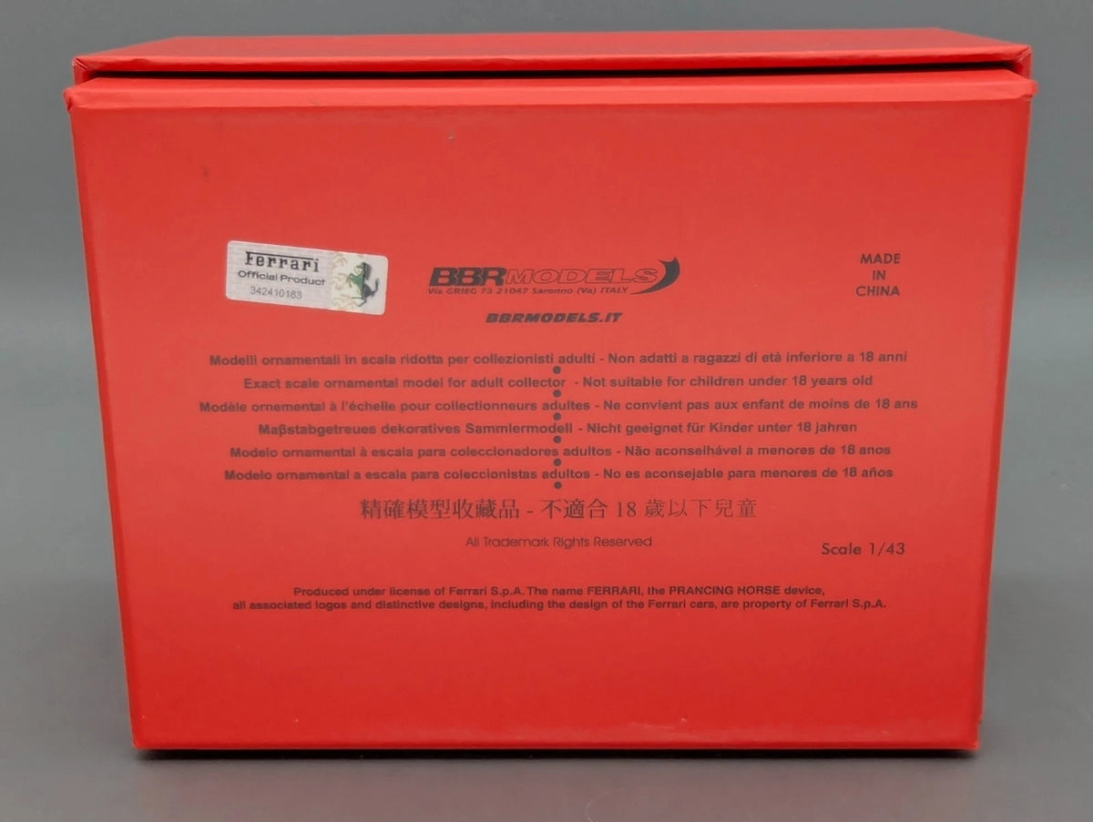 Modellautos 1:43 BBR Ferrari 250 GT Pininfarina 1959 S/N 1301GT Ltd 01/05 OVP