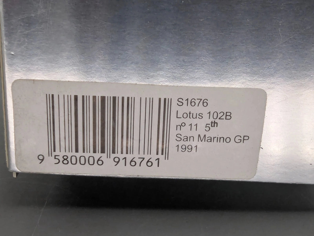 Modellautos 1:43 Spark S1676 Lotus 102B San Marino GP 1991 #11 M. Hakkinen OVP