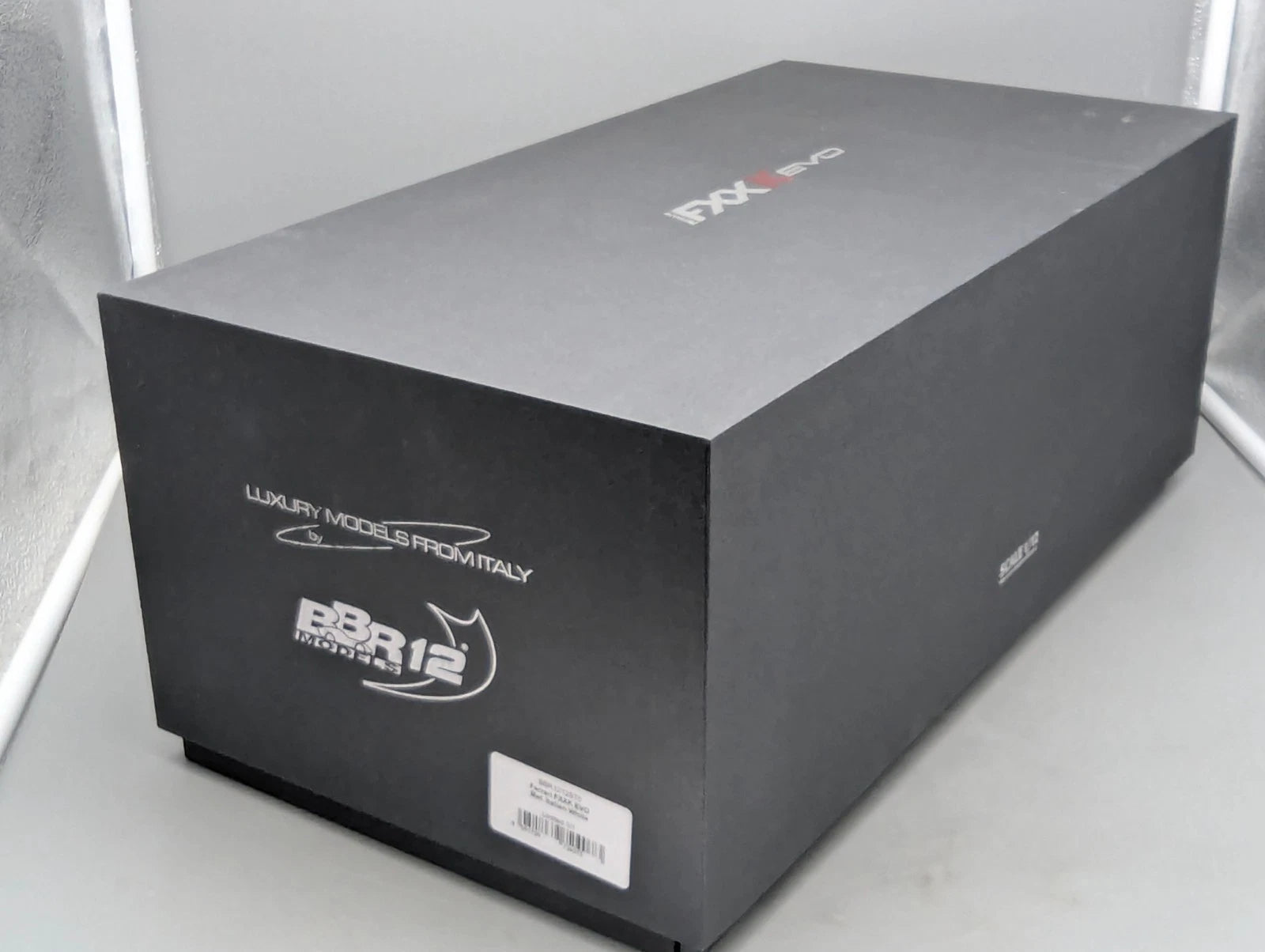Modellautos 1:12 BBR Ferrari FXX-K EVO Met Italian White Ltd 01/01 Vitrine OVP