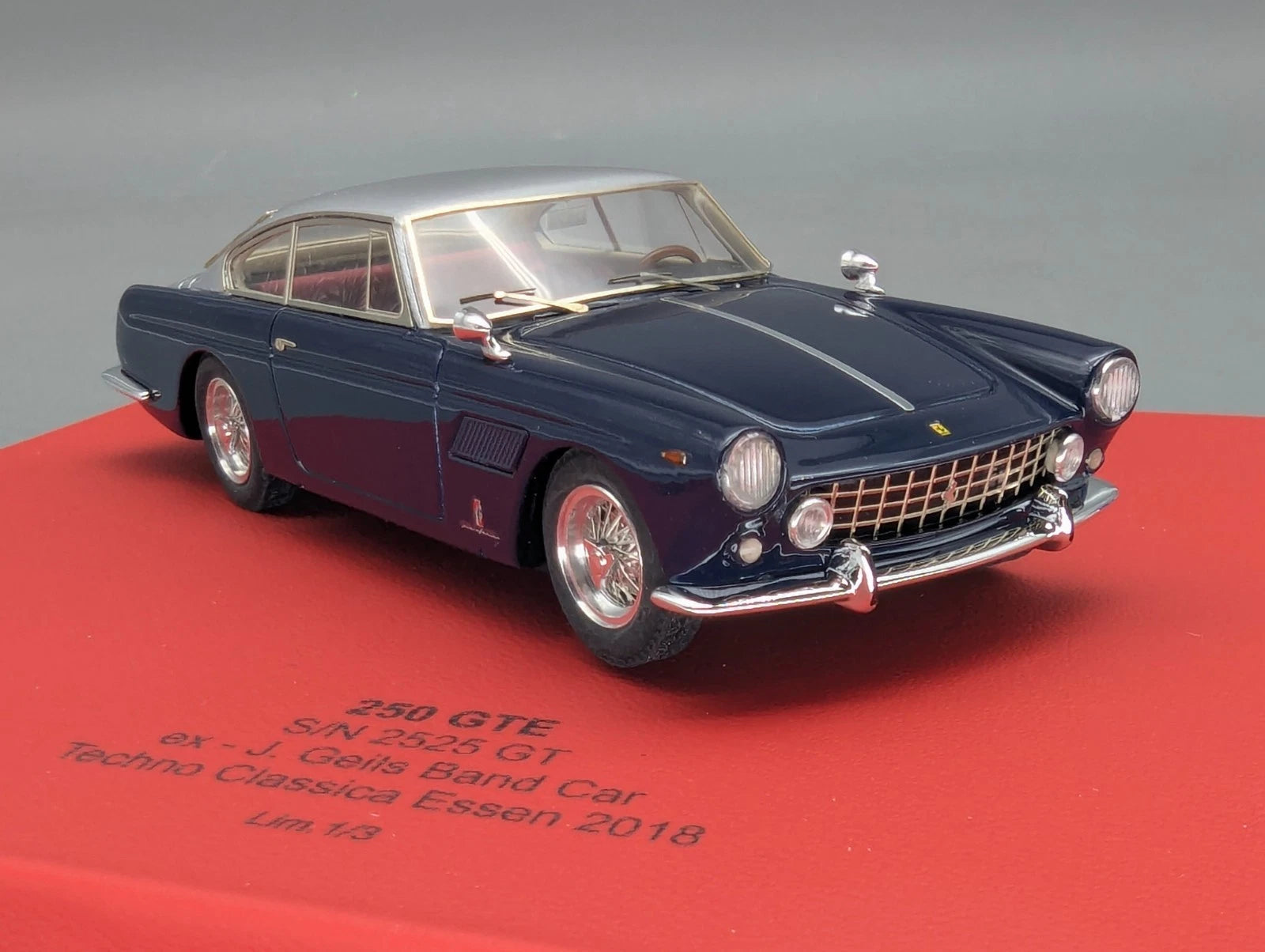 Modellautos 1:43 BBR Ferrari 250 GTE J. Geils Band Car Essen 2018 1/3 Stück OVP