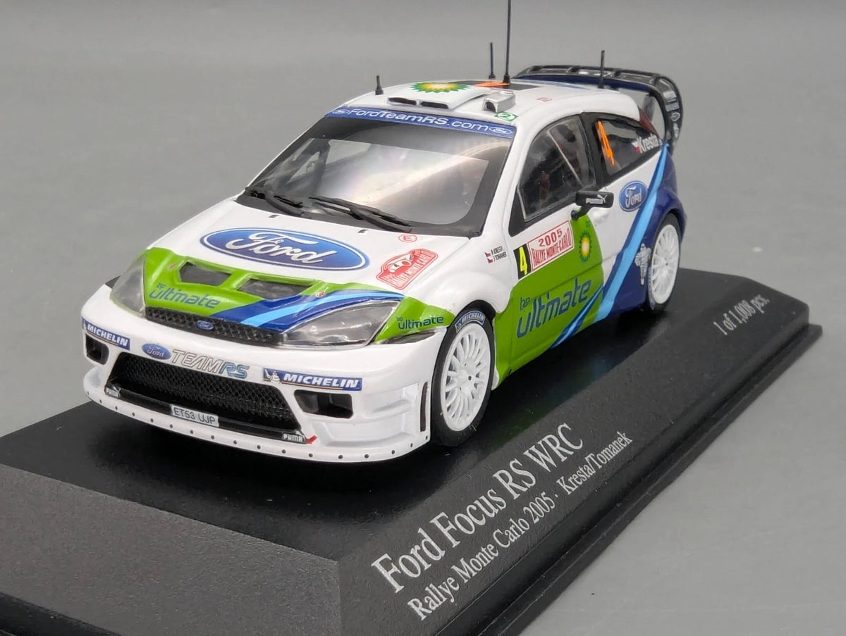 Modellautos 1:43 Minichamps Ford Focus RS WRC Rallye Monte Carlo 2005 #4 mit OVP