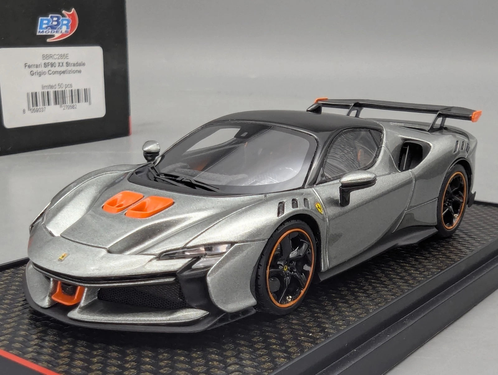 Modellautos 1:43 BBR Concept43 Ferrari SF90 XX Stradale Ltd 21/50 Grigio mit OVP