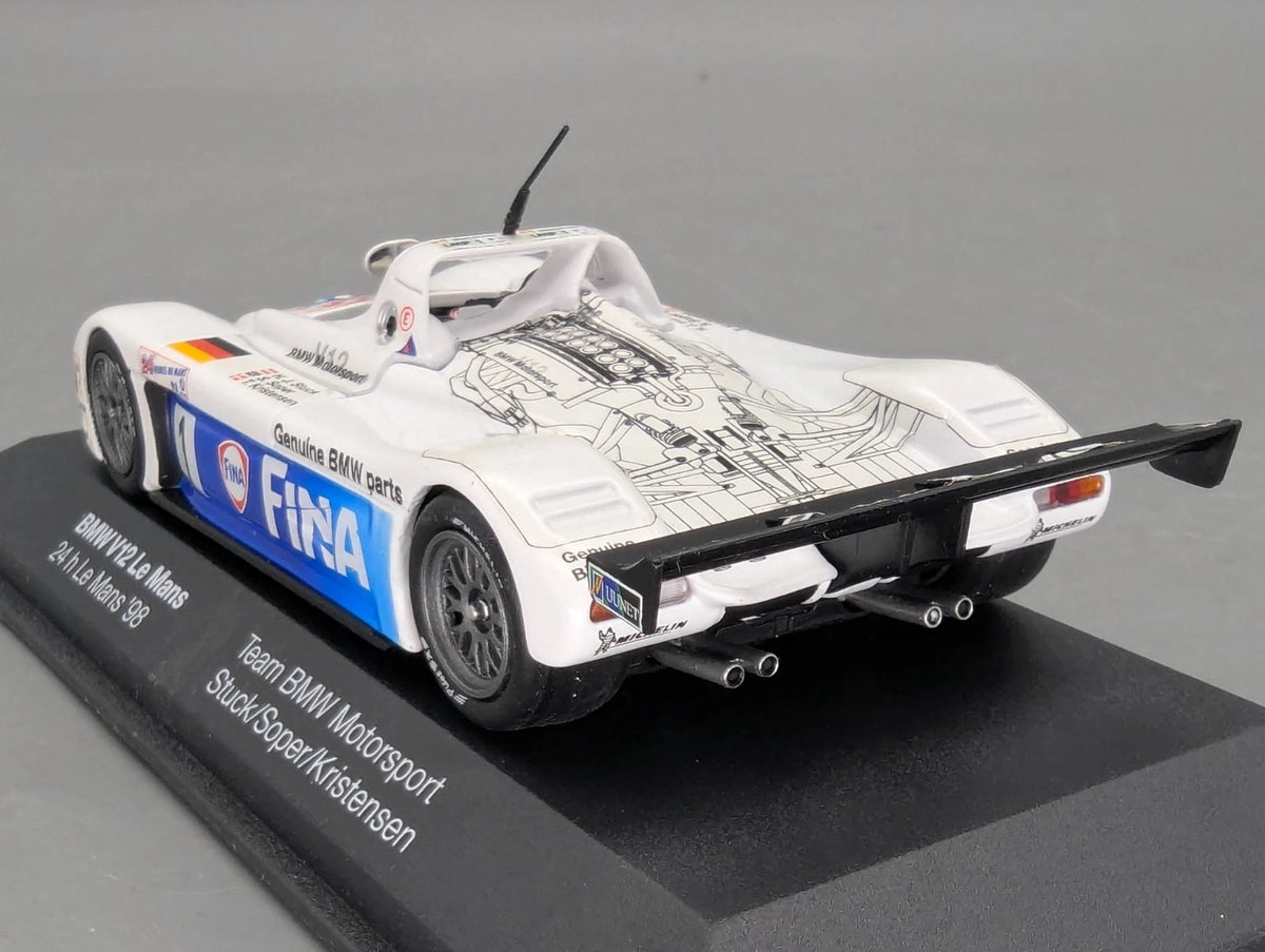 Modellautos 1:43 Minichamps BMW V12 Le Mans #1 Stuck/Soper/Kristensen Dealer OVP