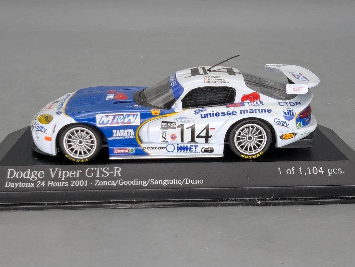 Modellautos 1:43 Minichamps Dodge Viper GTS-R 24h Le Mans 2001 #114 mit OVP