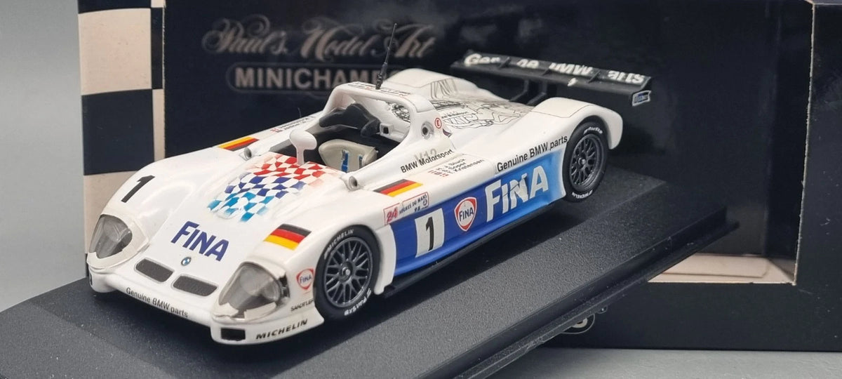 Modellautos 1:43 Minichamps BMW V12 Le Mans #1 Stuck/Soper/Kristensen OVP