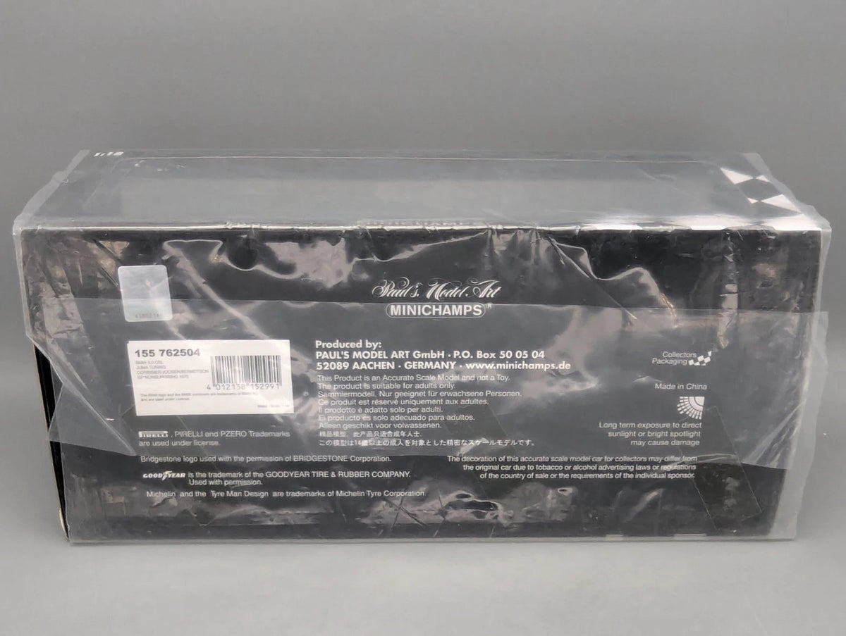 Modellautos 1:18 Minichamps BMW 3.0 CSL Nürburgring 1976 #4 Juma Tuning mit OVP