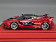 Modellautos 1:43 BBR Deluxe Ferrari FXX-K TRS Silver Stripe Ltd 03/10 OVP