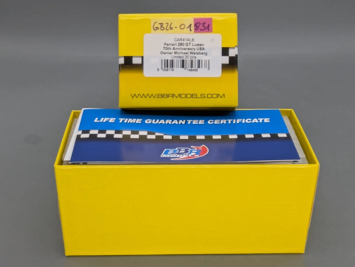 Modellautos 1:43 BBR Ferrari 250 GT Lusso S/N 5163 Ltd 01/30 in OVP