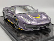 Modellautos 1:18 BBR Ferrari 488 Pista 2018 Violet Ltd 03/05 Stck in OVP