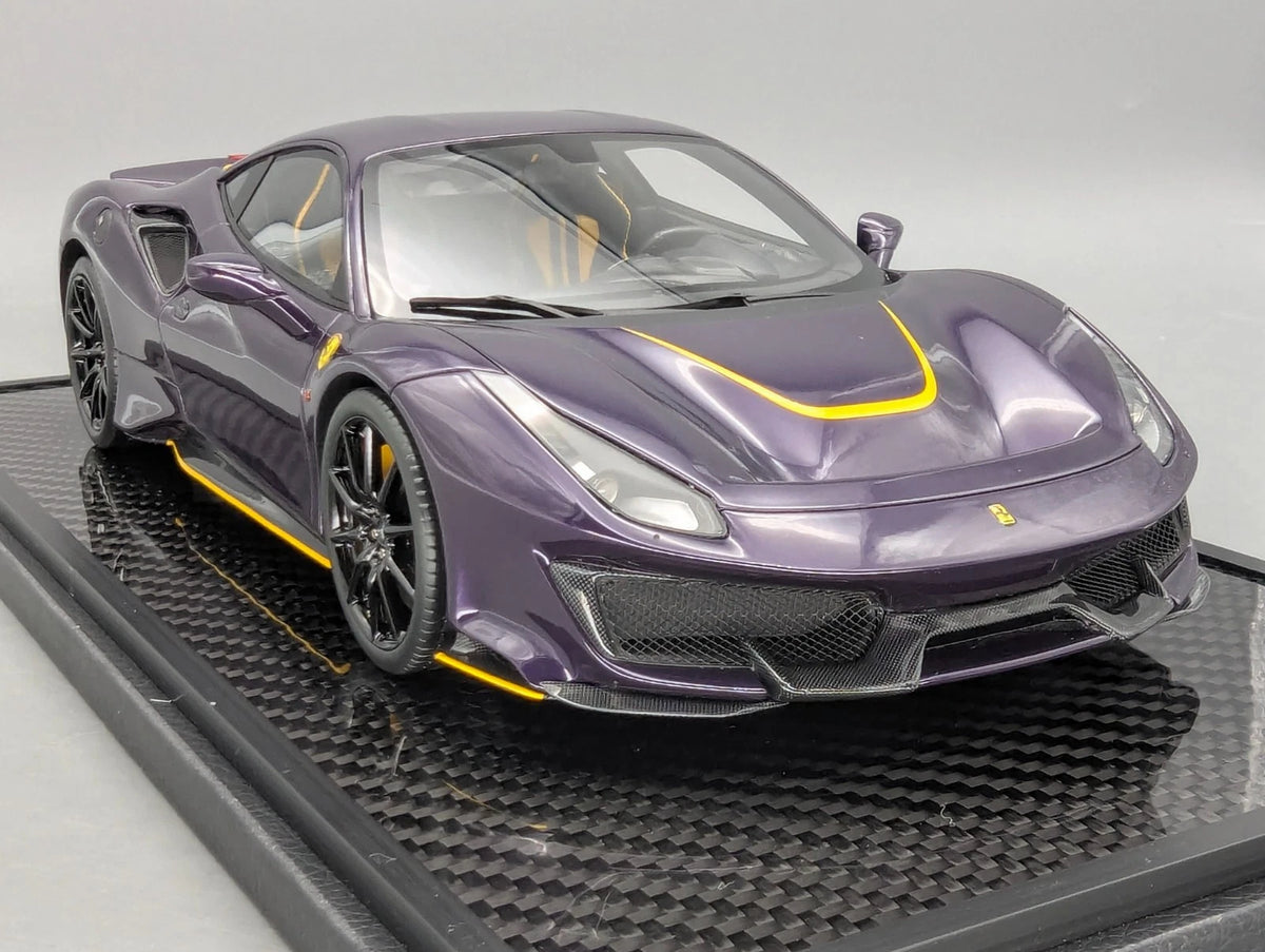 Modellautos 1:18 BBR Ferrari 488 Pista 2018 Violet Ltd 03/05 Stck in OVP