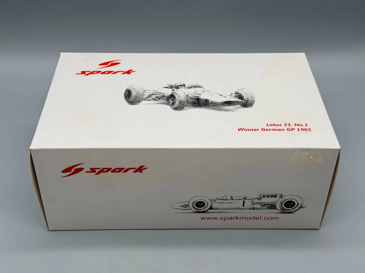 Modellautos 1:18 Spark Lotus 33, #1 Winner German GP 1965 OVP