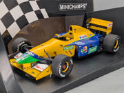 Modellautos 1:18 Minichamps Benetton Ford B191B Early 1992 #19 M. Schumacher OVP