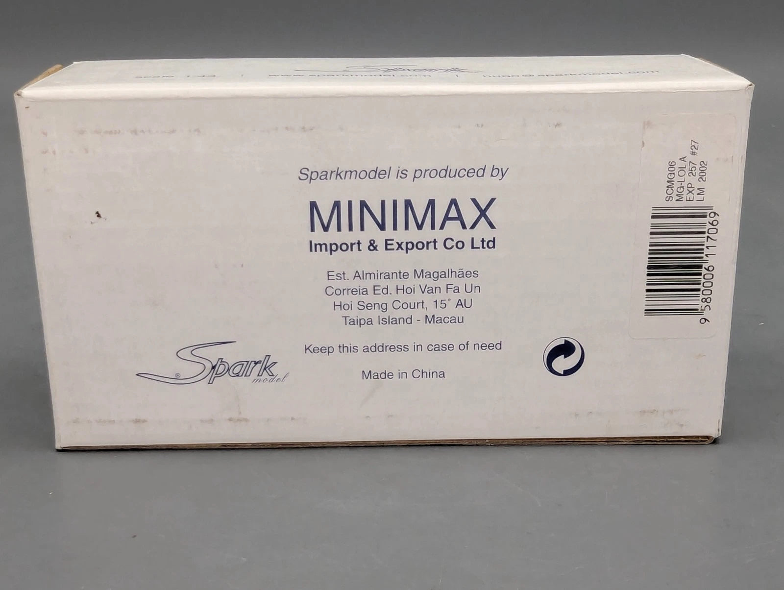 Modellautos 1:43 Spark MG Lola EX 257 24h Le Mans 2002 #30 mit OVP