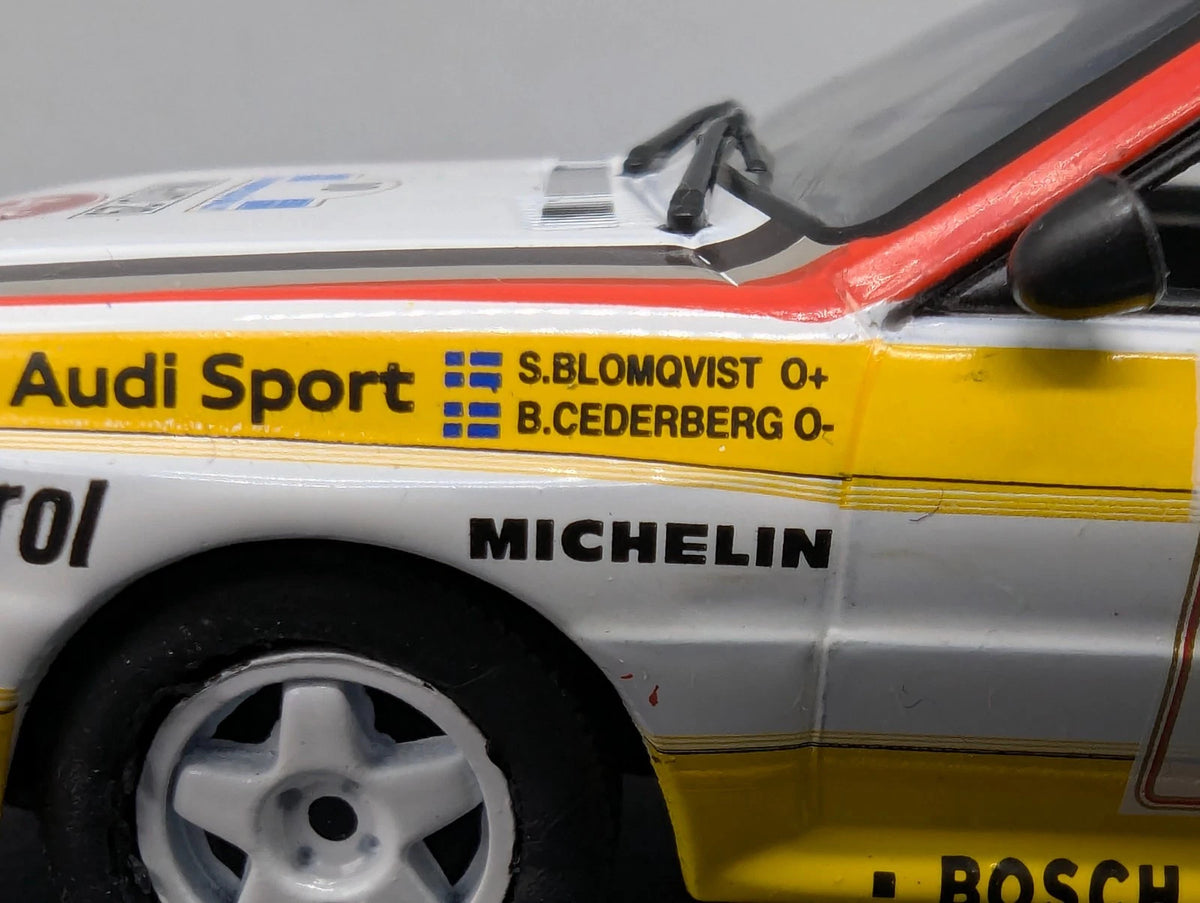Modellautos 1:43 Minichamps Audi Quattro 31. Acropolis Rally 1984 #10 mit OVP