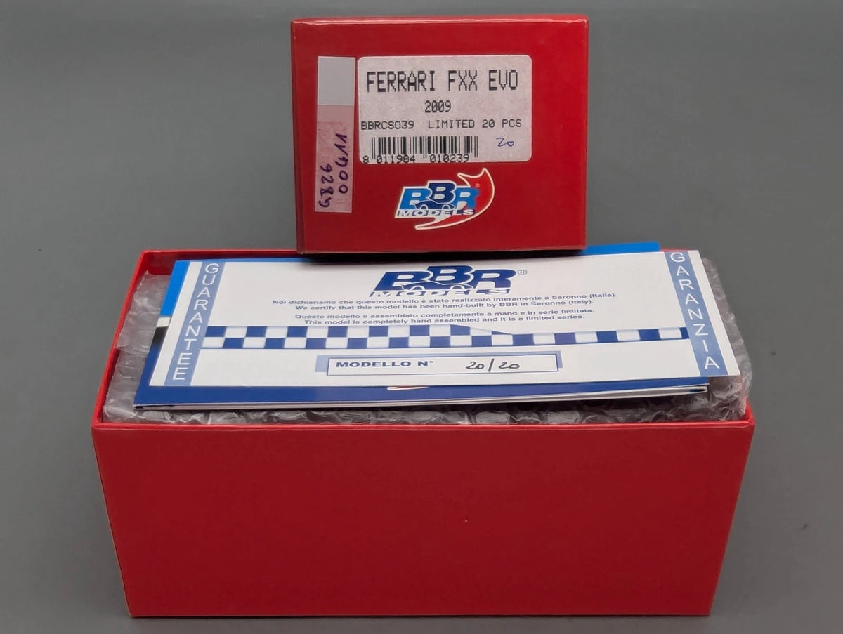 Modellautos 1:43 BBR CALSITO Ferrari FXX Evoluzione #20 Rot 20/20 OVP