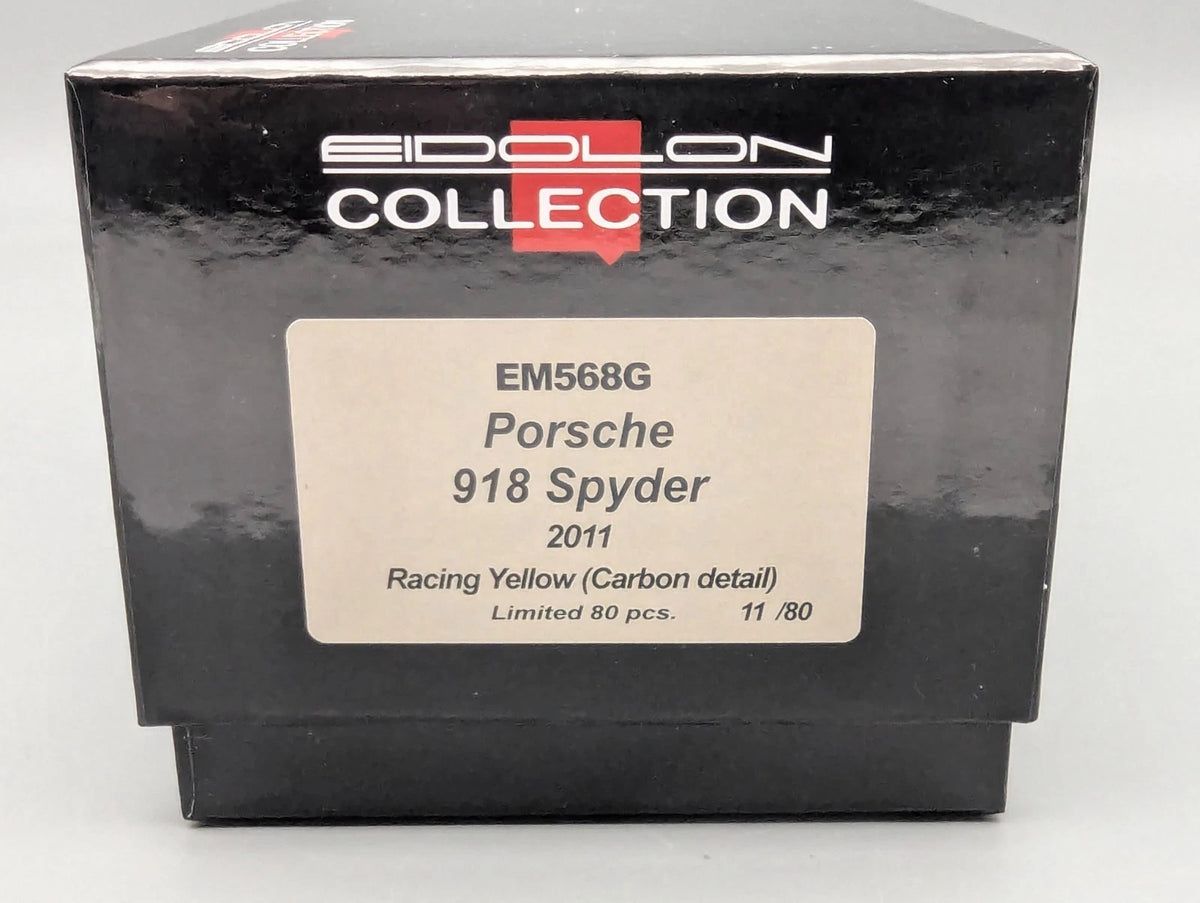 Eidolon Make Up 1:43 Porsche 918 Spyder 2011 Racing Yellow Ltd 11/80 mit OVP