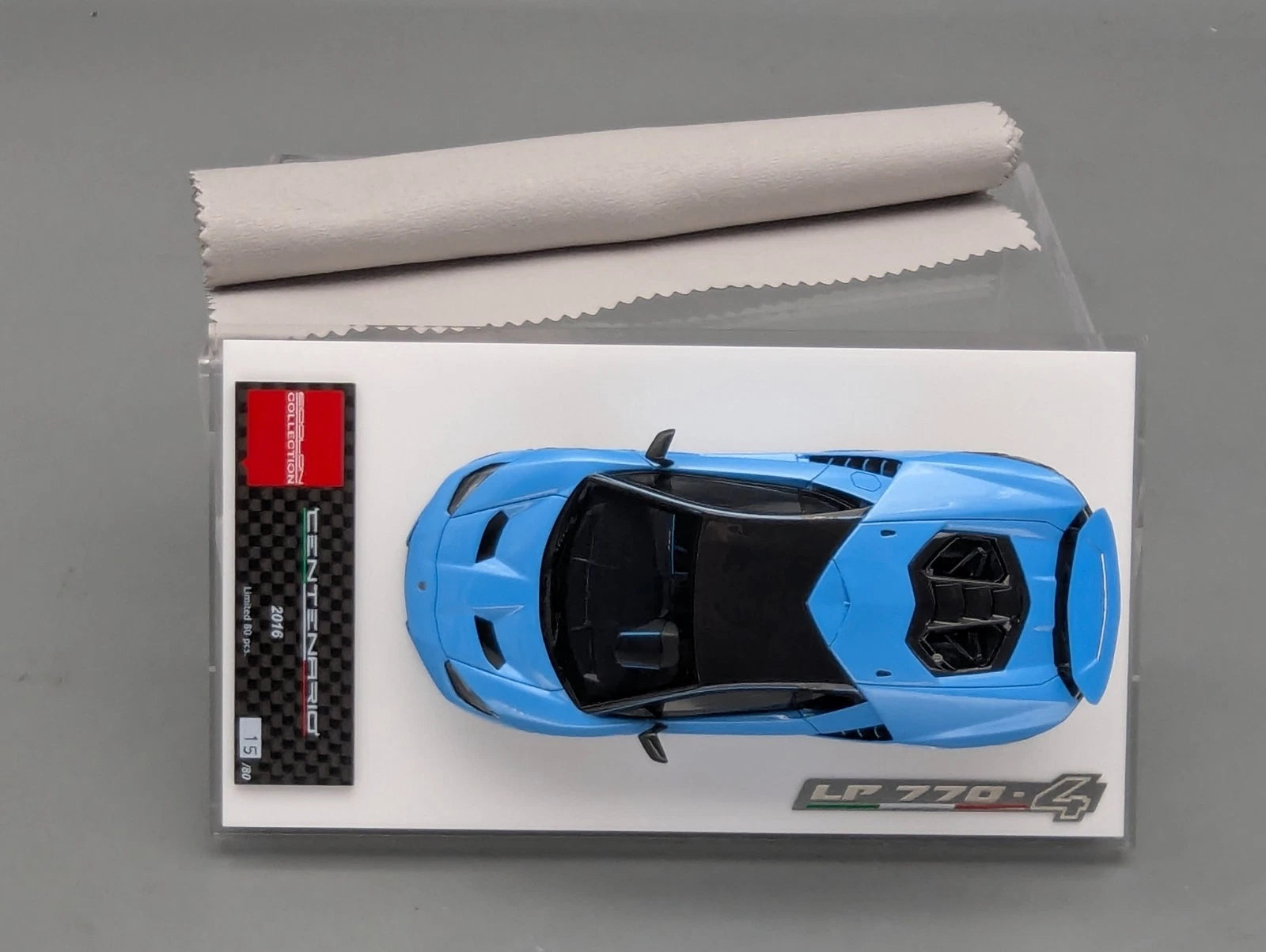 Eidolon Make Up 1:43 Lamborghini Centenario LP770-4 2016 15/80 Rear Wing Up OVP