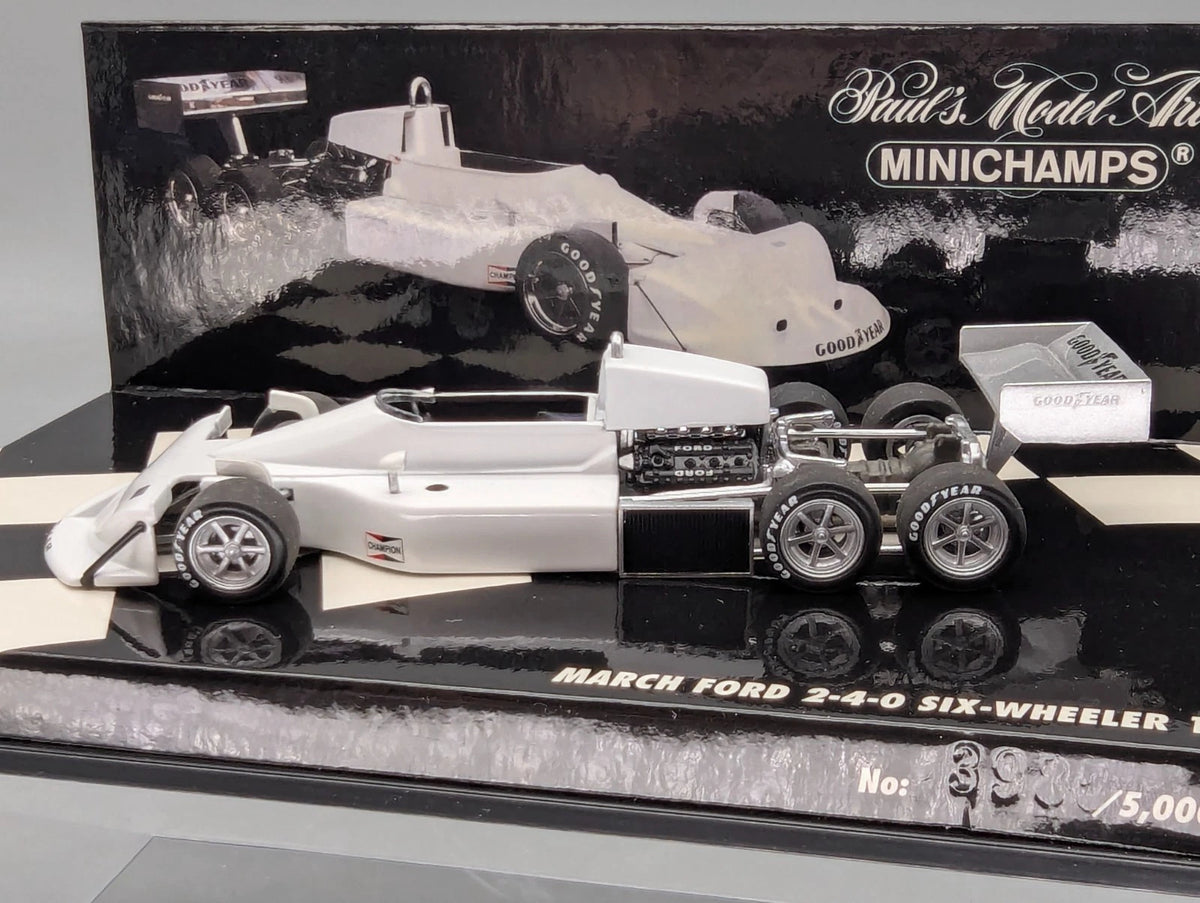 Modellautos 1:43 Minichamps March ford 2-4-0 Six-Wheeler 1976 mit OVP