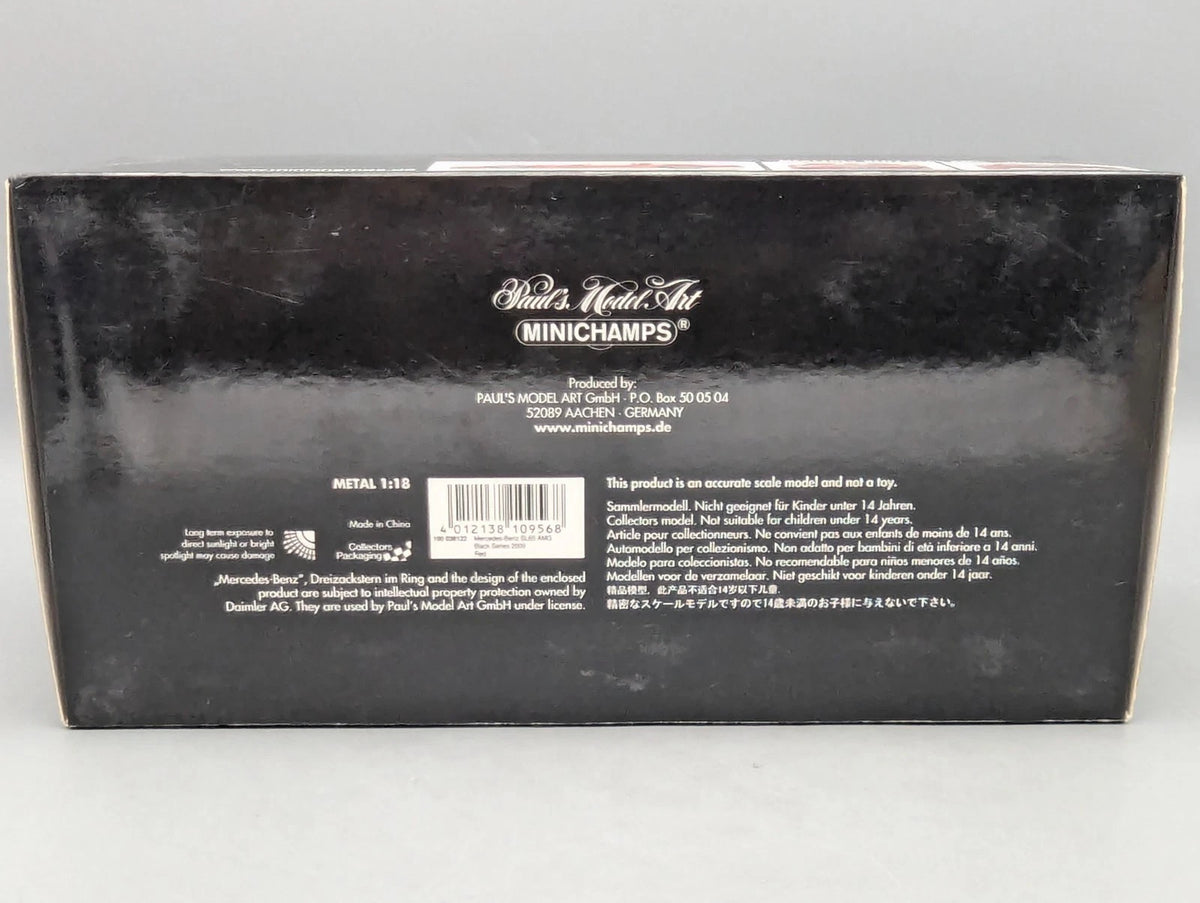 Modellautos 1:18 Minichamps Mercedes Benz SL65 AMG Black Series 2009 Rot OVP