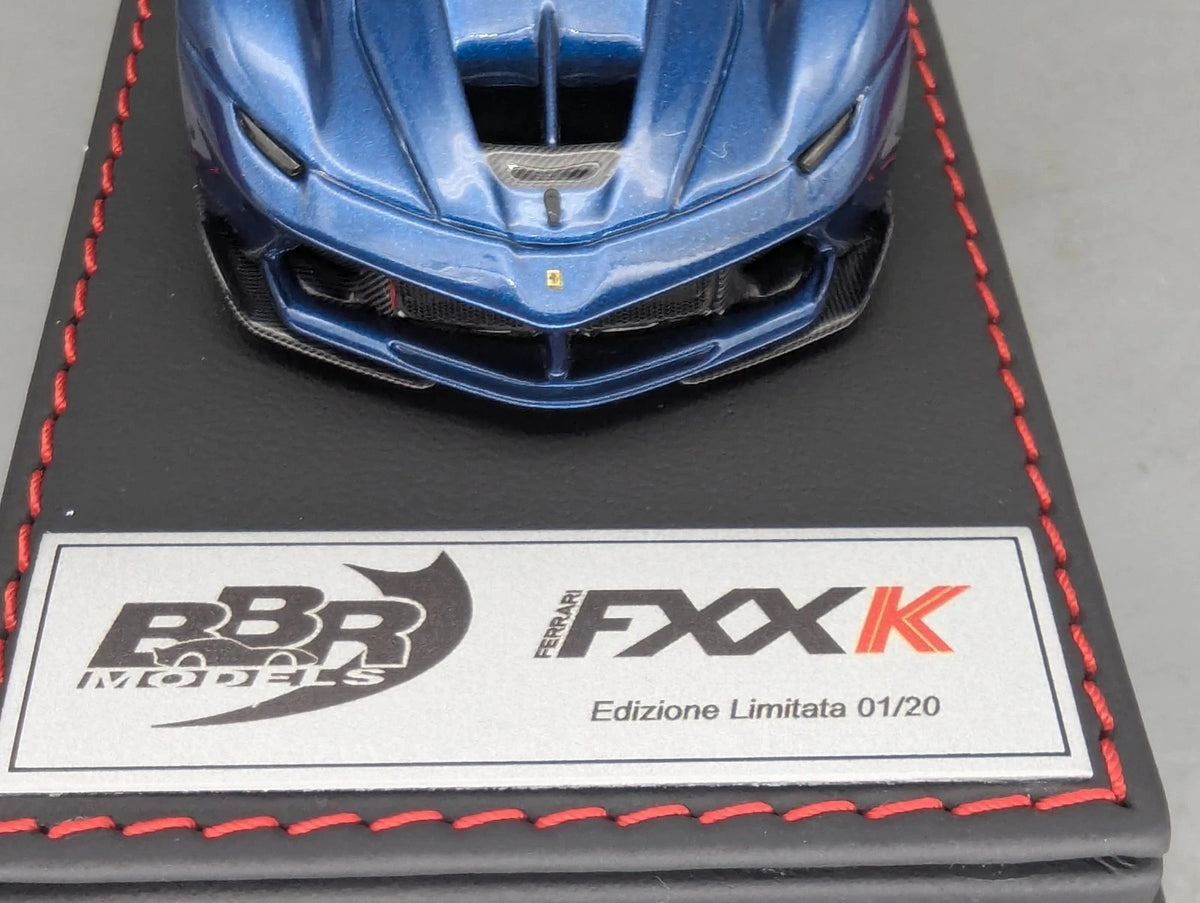 Modellautos 1:43 BBR Deluxe Calsito Ferrari FXX-K Blue Nart Ltd 01/20 OVP