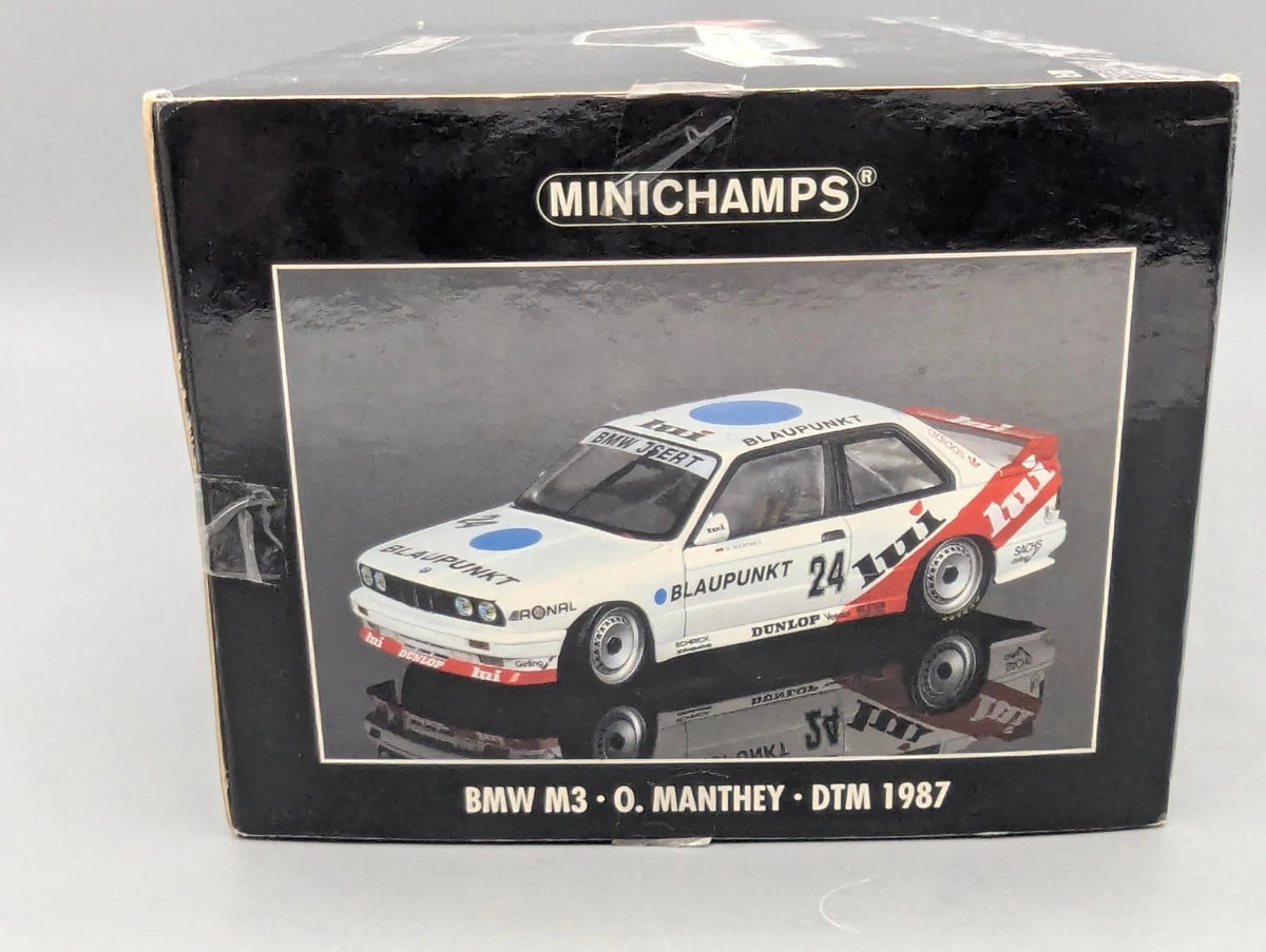 Modellautos 1:18 Minichamps BMW M3 DTM 1987 #24 O. Manthey mit OVP
