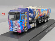 Lkw Modell 1:87 Herpa Steyr ST-A XXL Silosattelzug Silo-Melmer Pitztal Vitrine