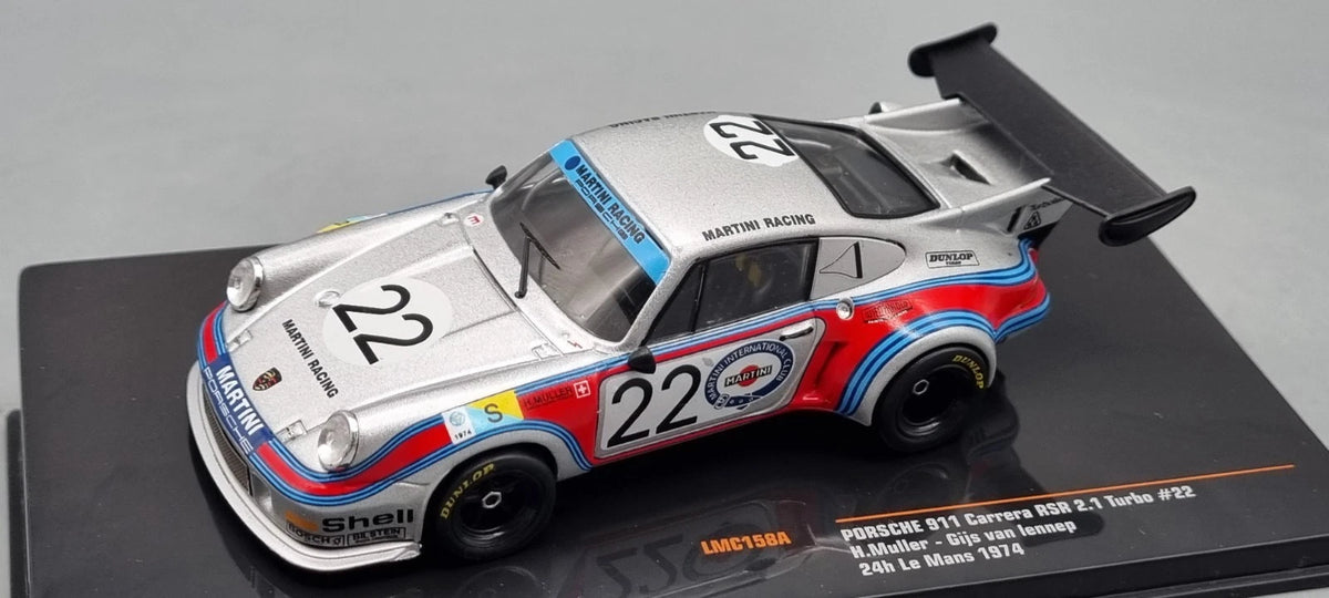 Modellautos 1:43 IXO LMC158 Porsche 911 Carrera RSR 2.1 Turbo #22 Le Mans 74 OVP