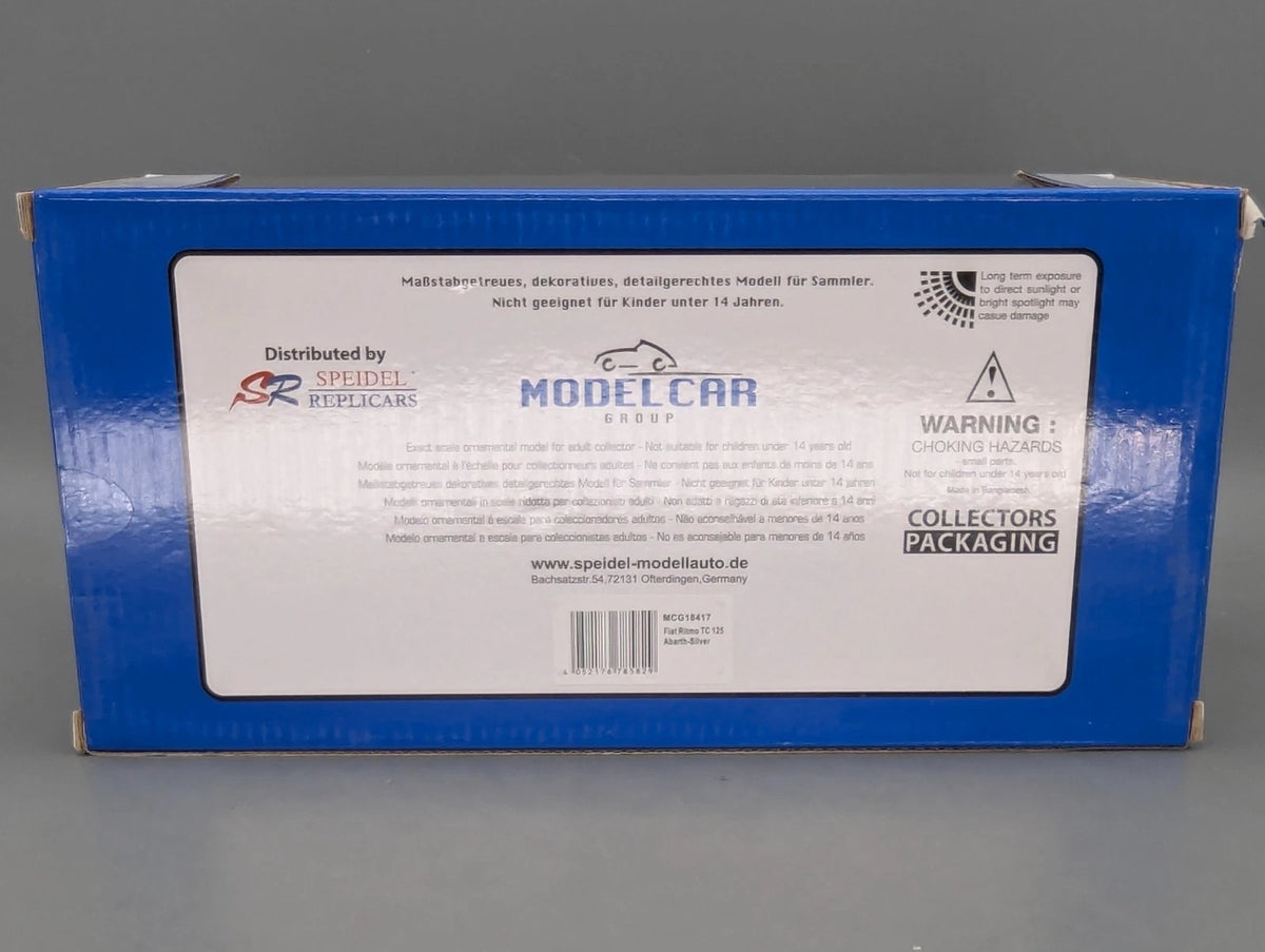 Modellautos 1:18 MCG Modelcar Group Fiat Ritmo TC 125 Abarth 2000 Silber mit OVP