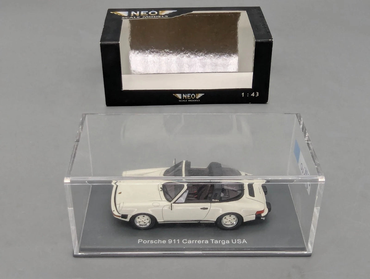 Modellautos 1:43 Neo Scale Models 43246 Porsche 911 Carrera Targa USA Weiß OVP