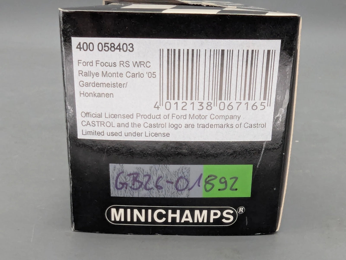 Modellautos 1:43 Minichamps Ford Focus RS WRC Rallye Monte Carlo 2005 #3 mit OVP