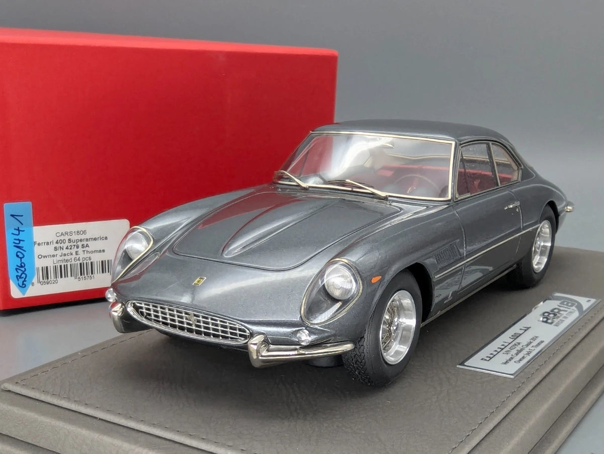 Modellautos 1:18 BBR Ferrari 400 Superamerica 1962 Met. Grau 01/64 Stück mit OVP