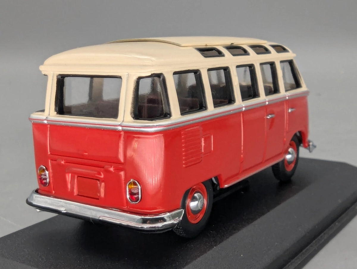 Modellautos 1:43 Minichamps Volkswagen VW Classic Bus T1 Rot Weiß mit Dealer OVP