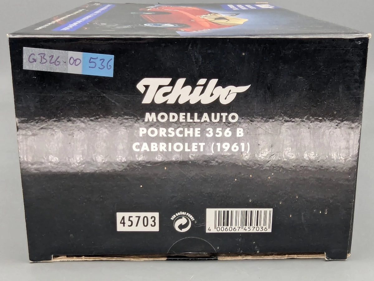 Modellautos 1:18 Bburago Tchibo Porsche 356 B Cabriolet 1961 Rot mit OVP