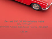 Modellautos 1:43 BBR Ferrari 250 GT Pininfarina Coupe S/N 1255 GT 01/05 mit OVP