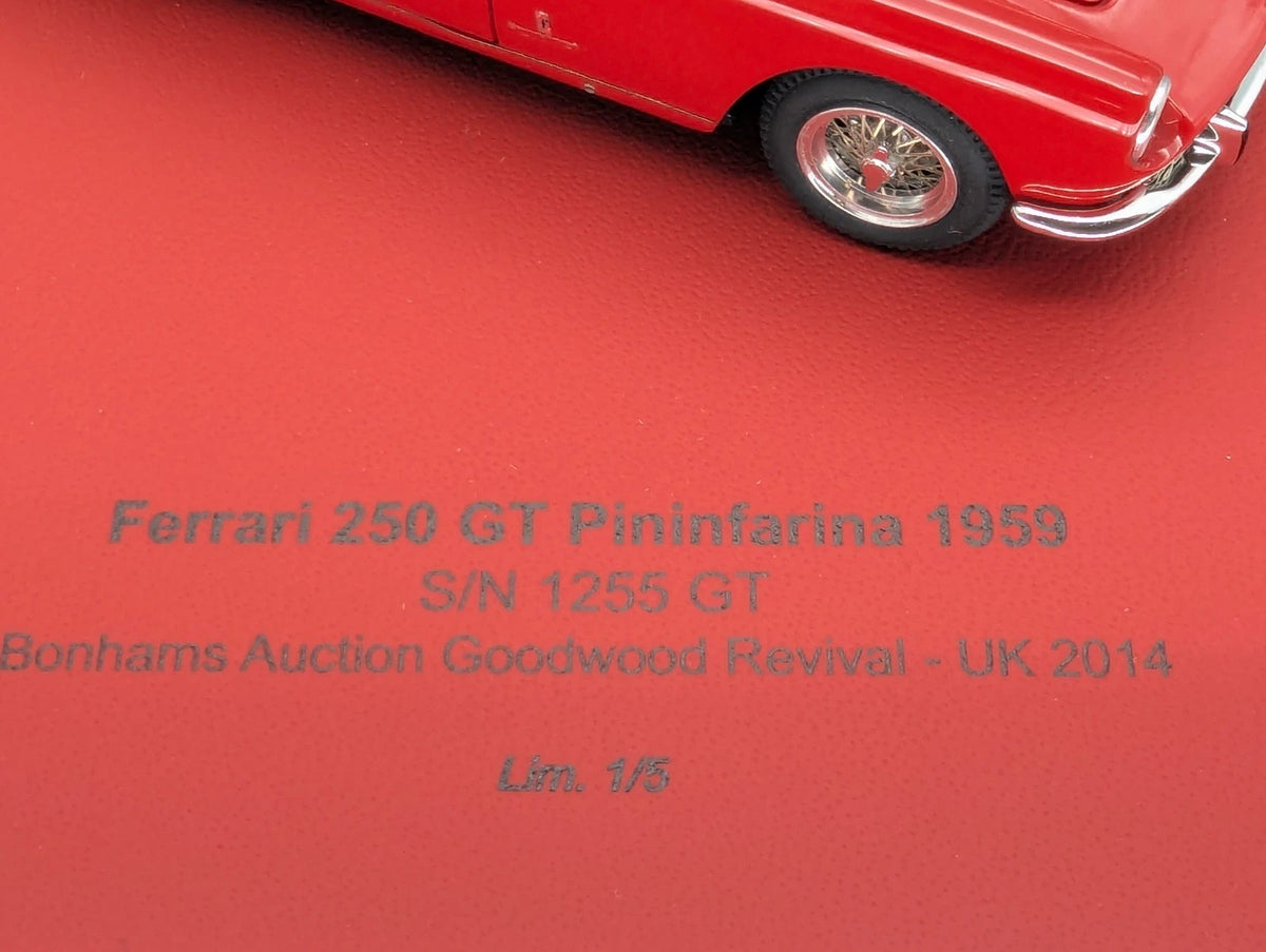 Modellautos 1:43 BBR Ferrari 250 GT Pininfarina Coupe S/N 1255 GT 01/05 mit OVP