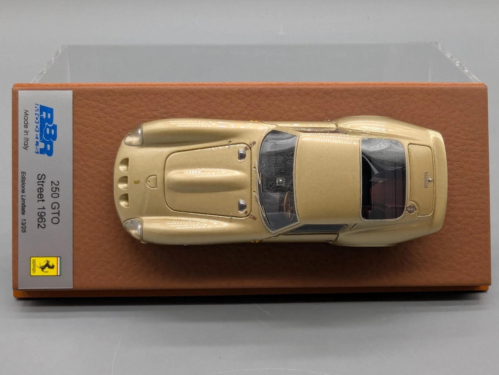 Modellautos 1:43 BBR CALSITO Ferrari 250 GTO Street 1962 Gold 13/25 OVP