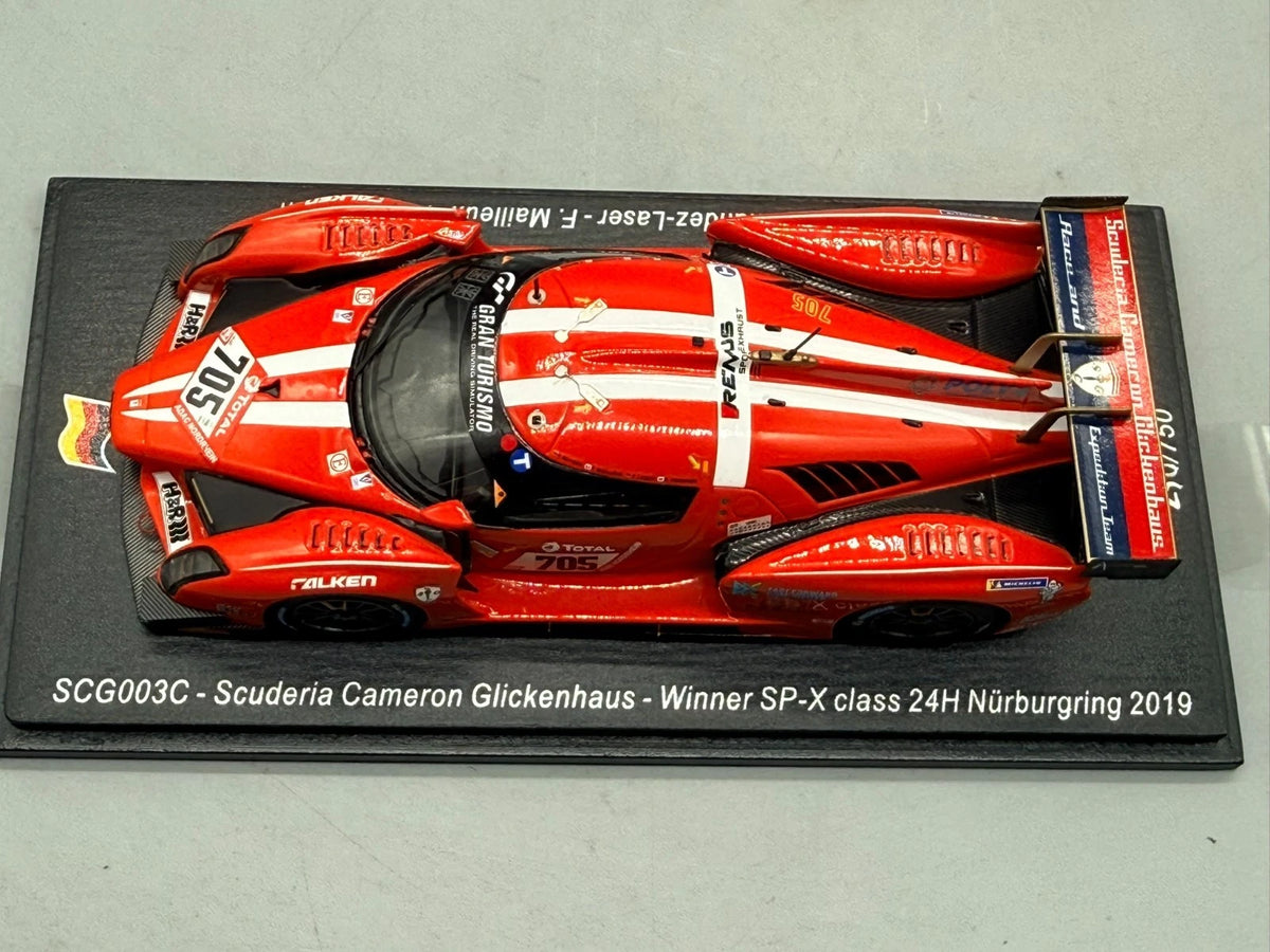 Modellautos 1:43 Spark SCG003C - Scuderia Cameron Glickenhaus #705 mit OVP